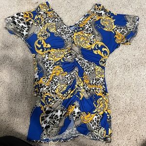 Body central formal top in size medium